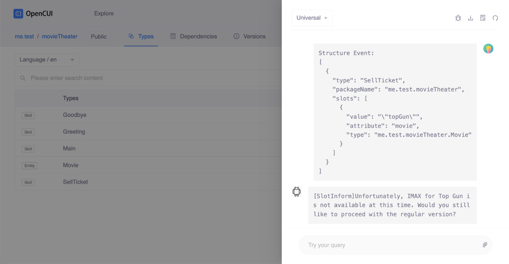 structure input